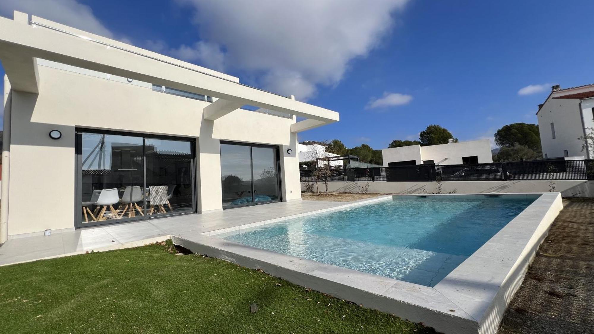 Casa Moderna Roses Con Piscina Y Jardin Mas Bosca, Roses Villa Palau Saverdera Kültér fotó