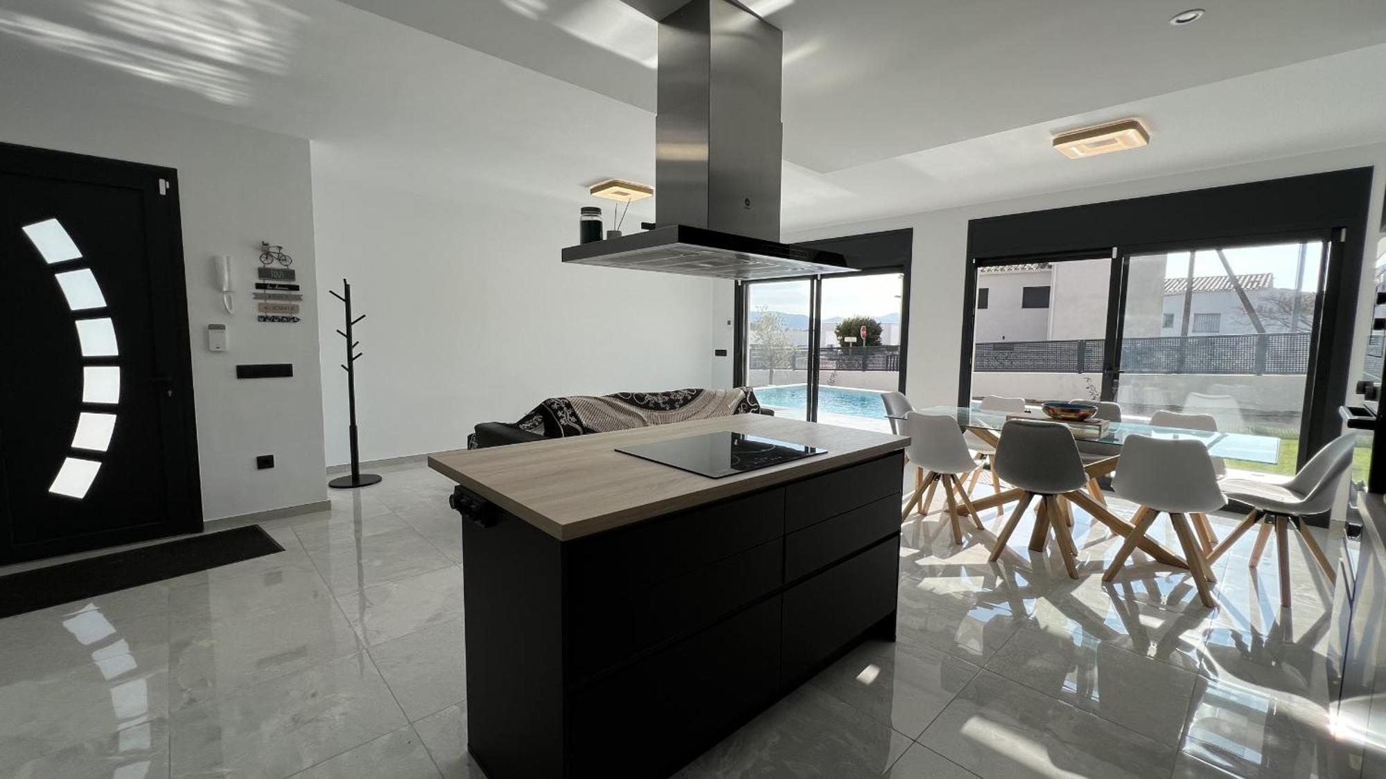 Casa Moderna Roses Con Piscina Y Jardin Mas Bosca, Roses Villa Palau Saverdera Kültér fotó