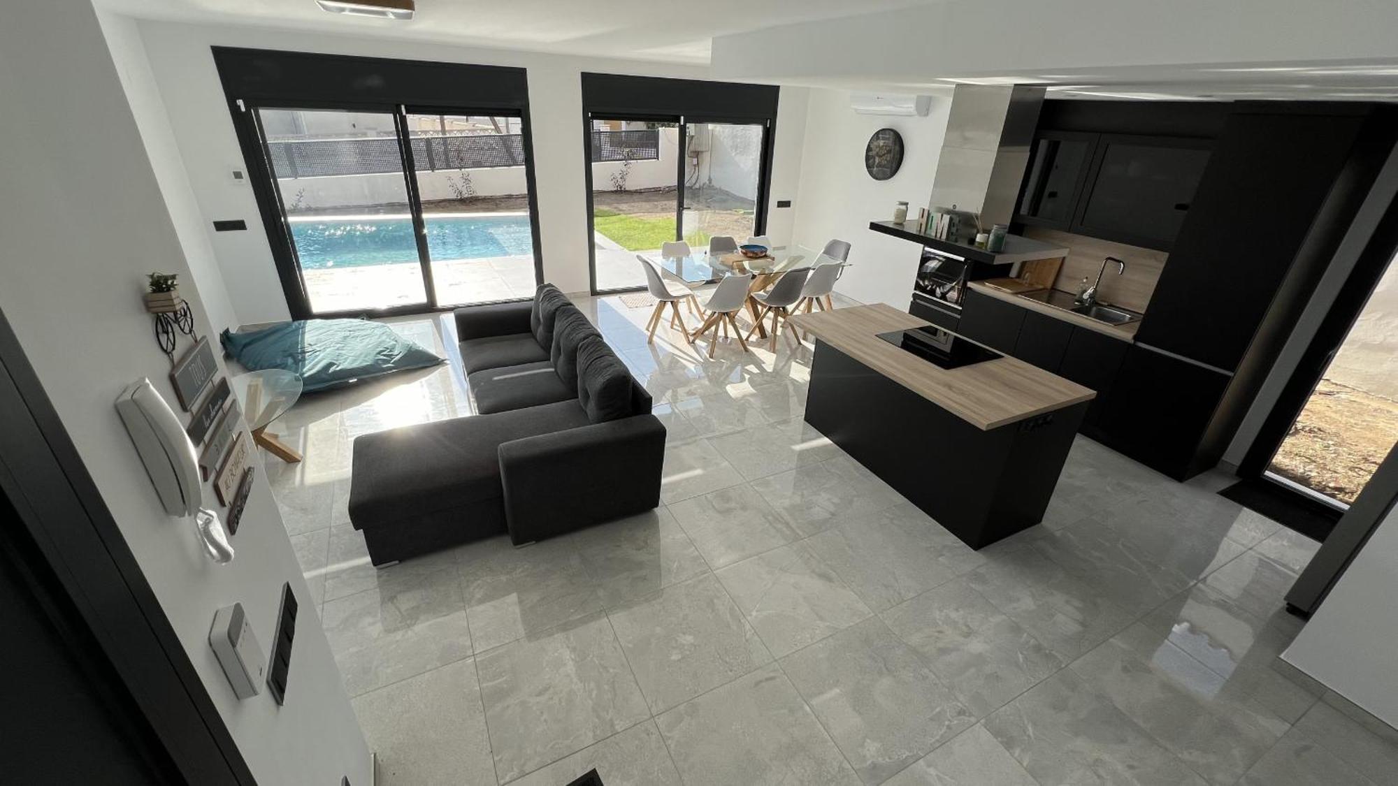 Casa Moderna Roses Con Piscina Y Jardin Mas Bosca, Roses Villa Palau Saverdera Kültér fotó