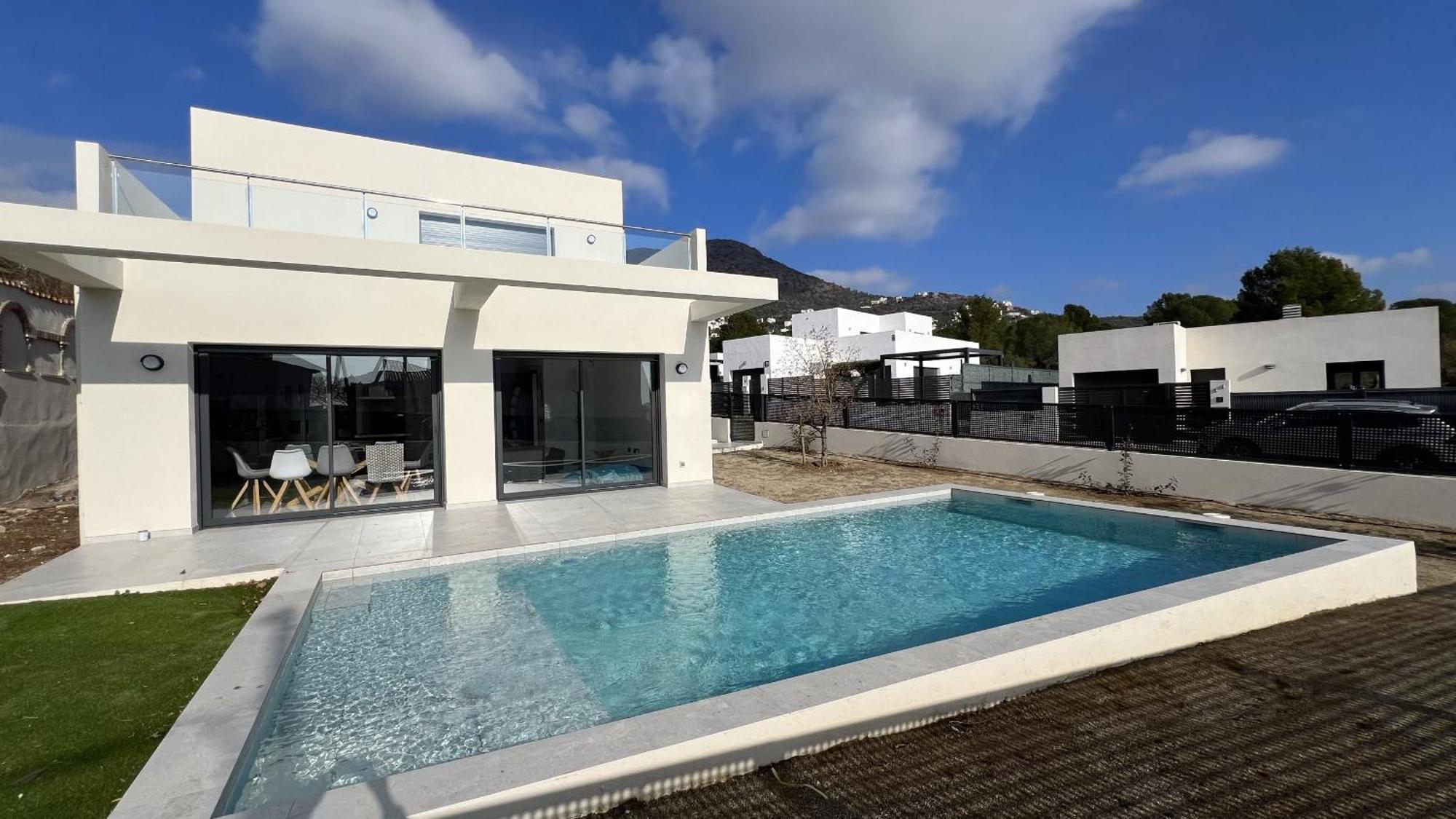 Casa Moderna Roses Con Piscina Y Jardin Mas Bosca, Roses Villa Palau Saverdera Kültér fotó