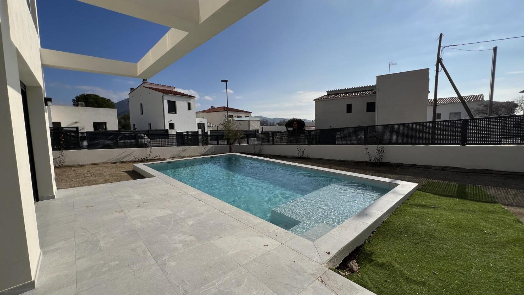 Casa Moderna Roses Con Piscina Y Jardin Mas Bosca, Roses Villa Palau Saverdera Kültér fotó